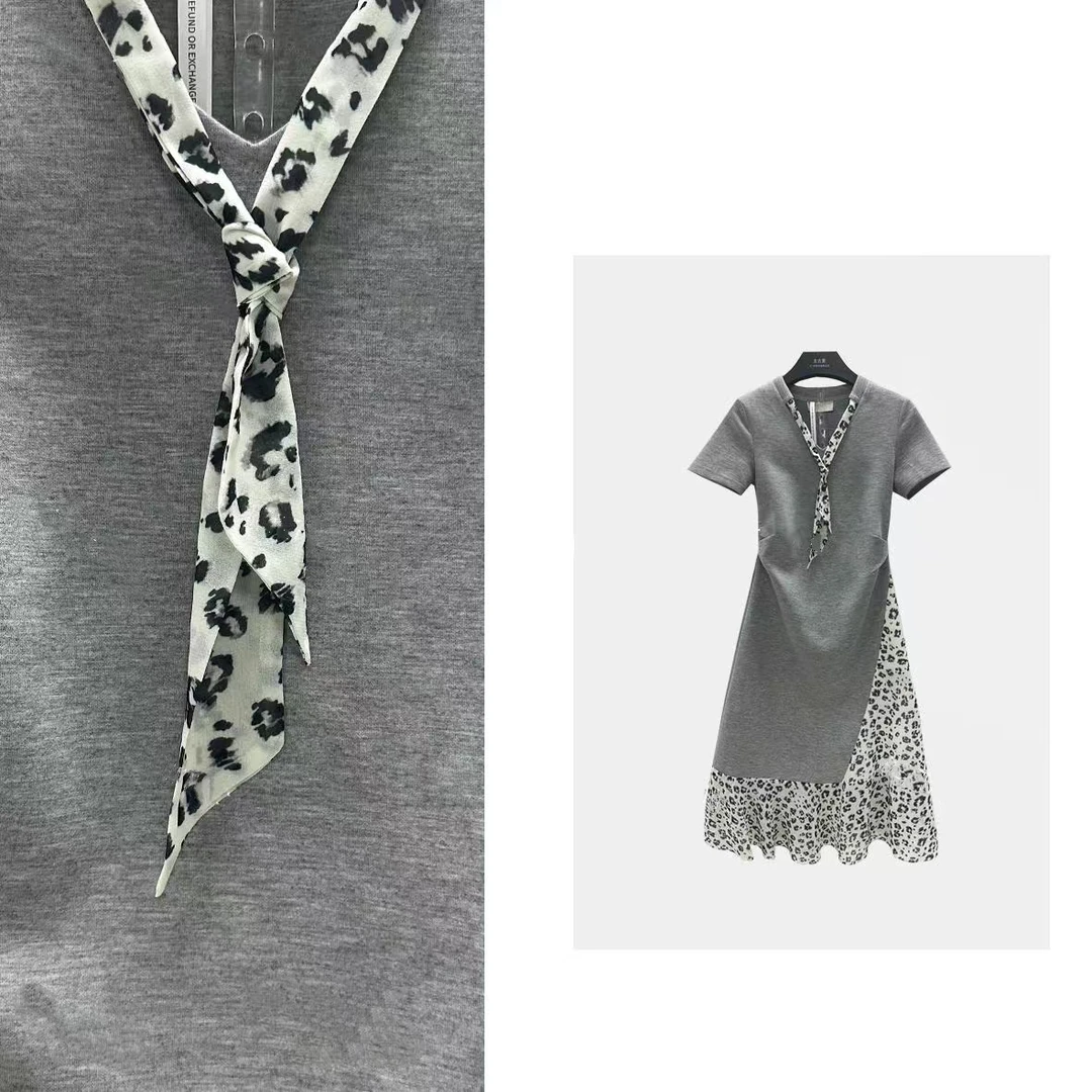 韩版夏季时尚轻奢复古百搭显瘦女款连衣裙