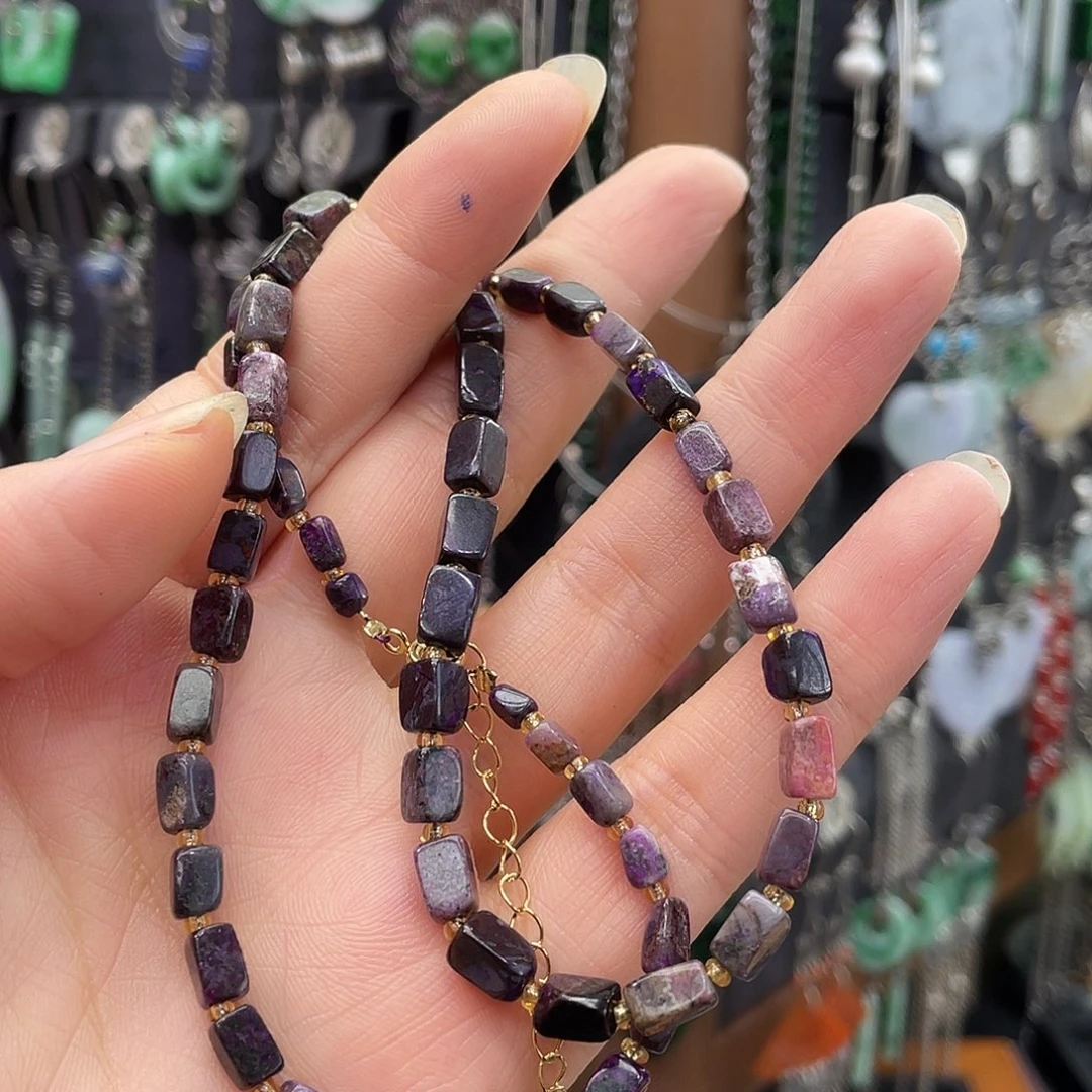 百***真未镶嵌苏纪石（舒俱来）颈饰286uhhggh