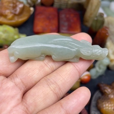 和田玉未镶嵌颈饰68