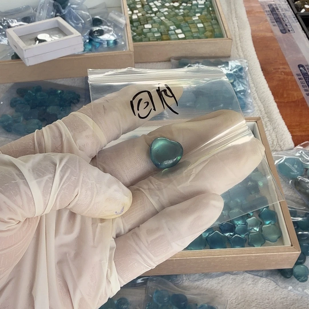 烟晶手链未镶嵌?****海蓝宝