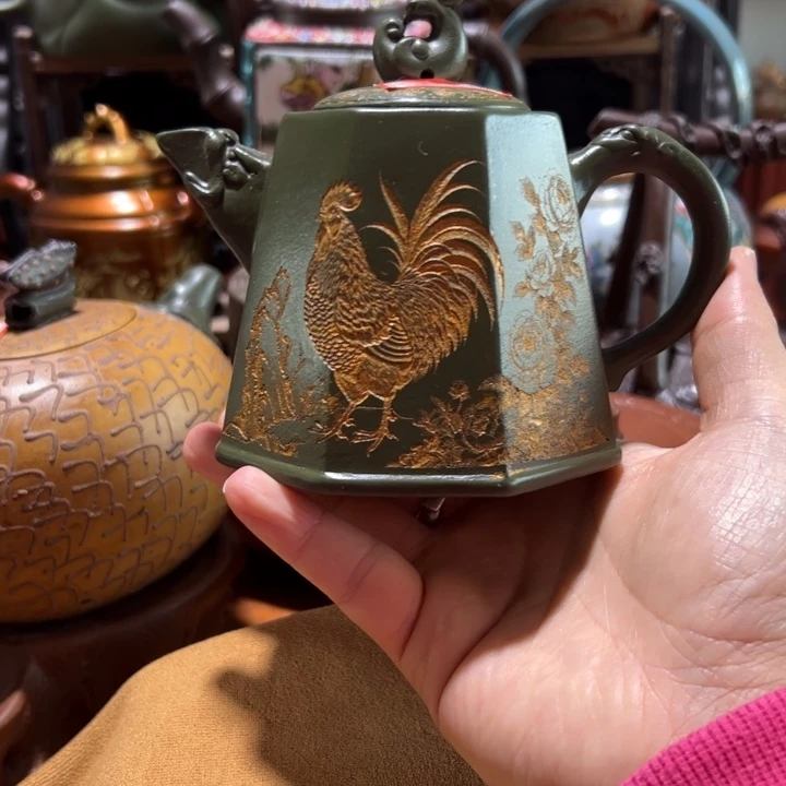 茶壶紫砂紫砂壶收藏起来了！