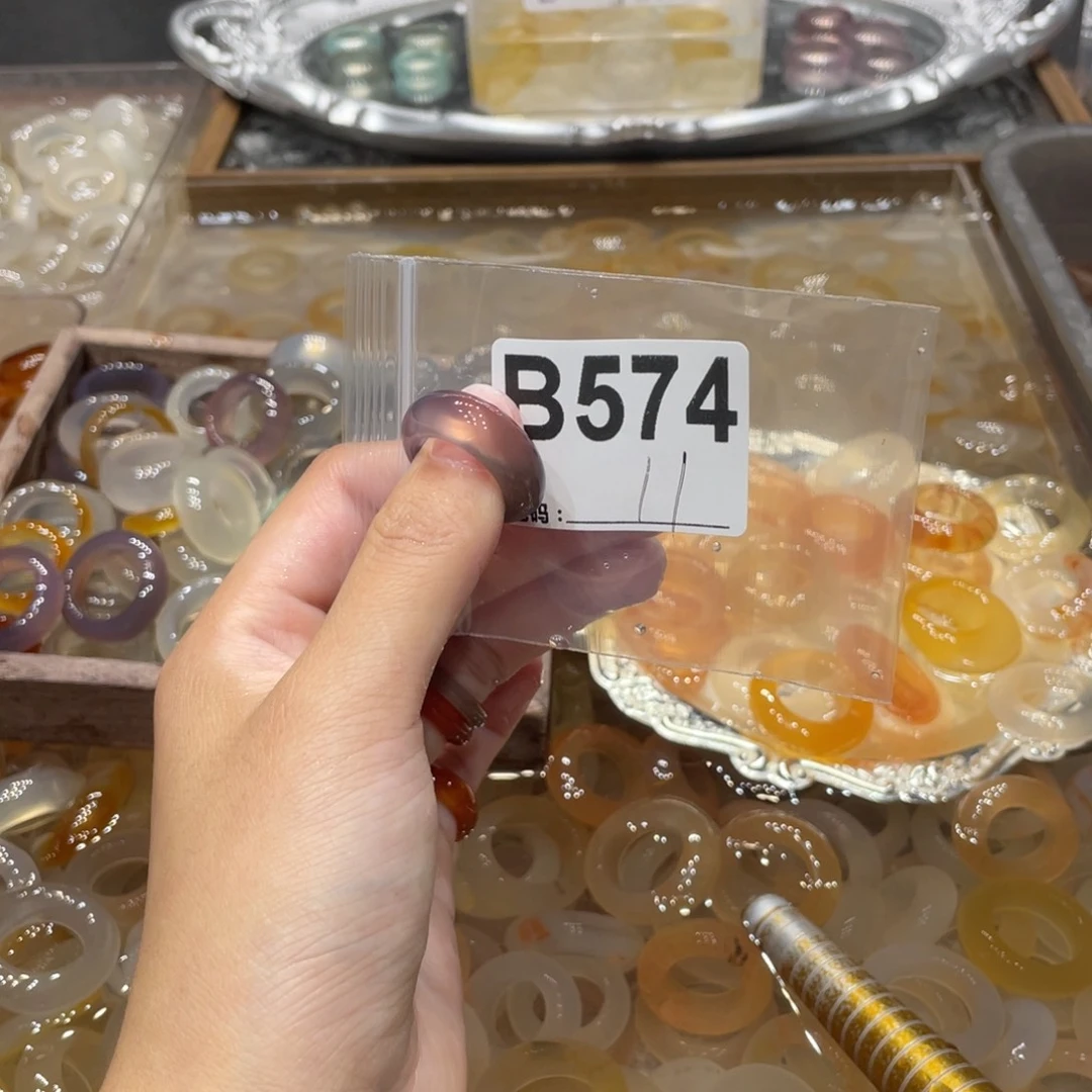 玛瑙/玉髓未镶嵌戒指574