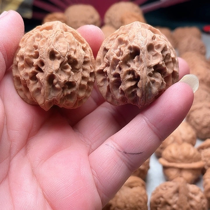 桃核把件零点文玩苹果园全品37