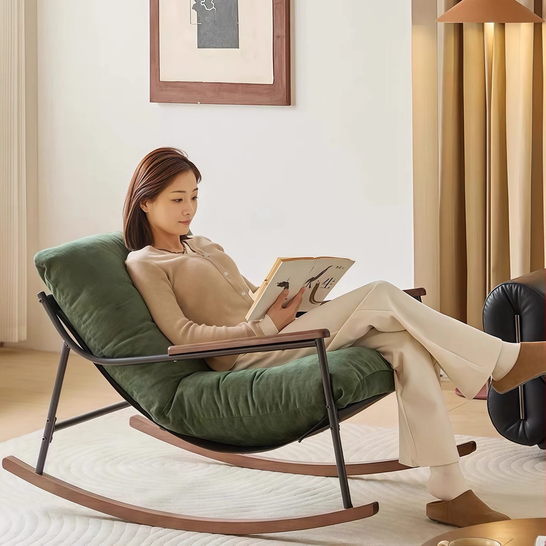 过早家用摇椅客厅久坐懒人躺椅卧室逍遥椅可睡单人摇摇椅阳台休闲