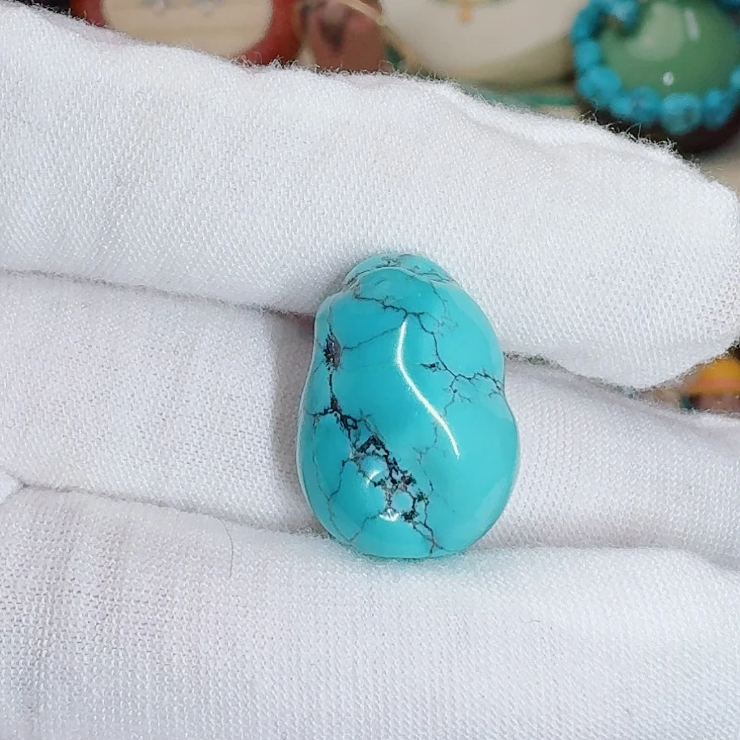 绿松石未镶嵌珠宝奇石玉华随形