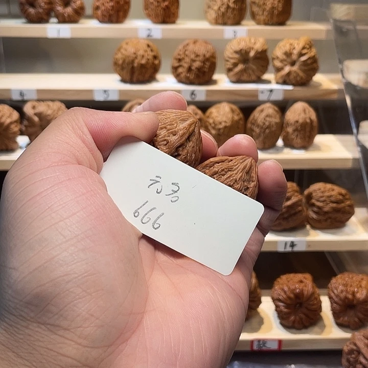 无***名文玩核桃把件鲸品南疆石核桃修边