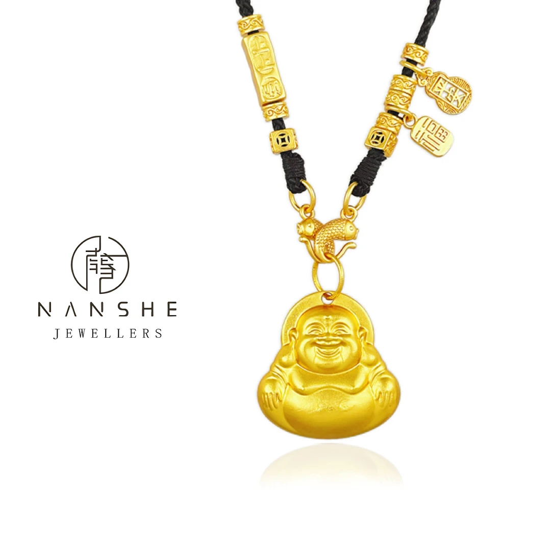 【梓薇姐专属】NANSHE/南奢 金色佛公项链百搭气质