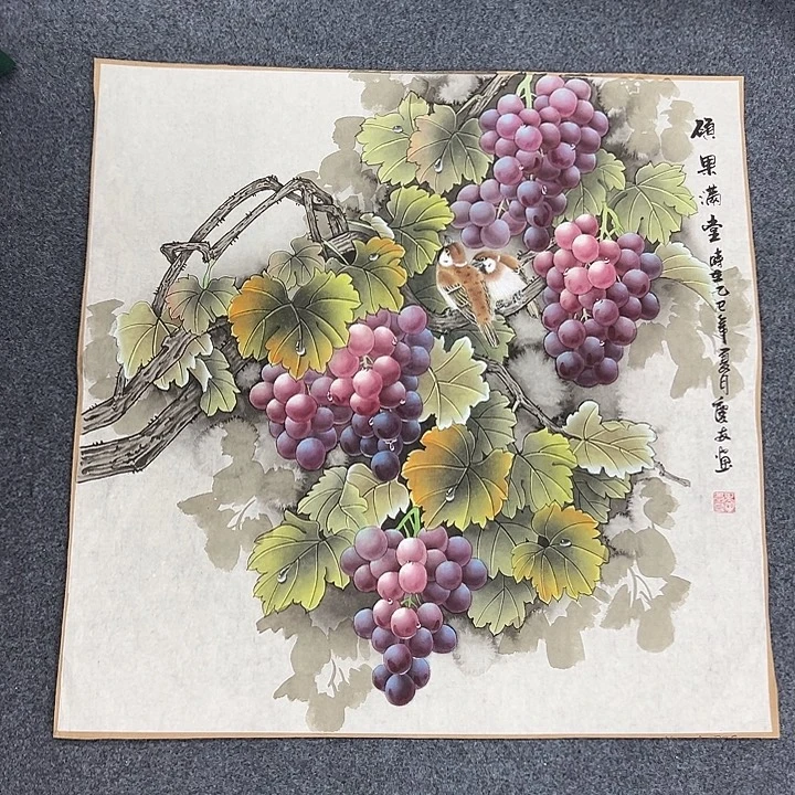 峻***宝国画纯手绘国画作品大漏啦！