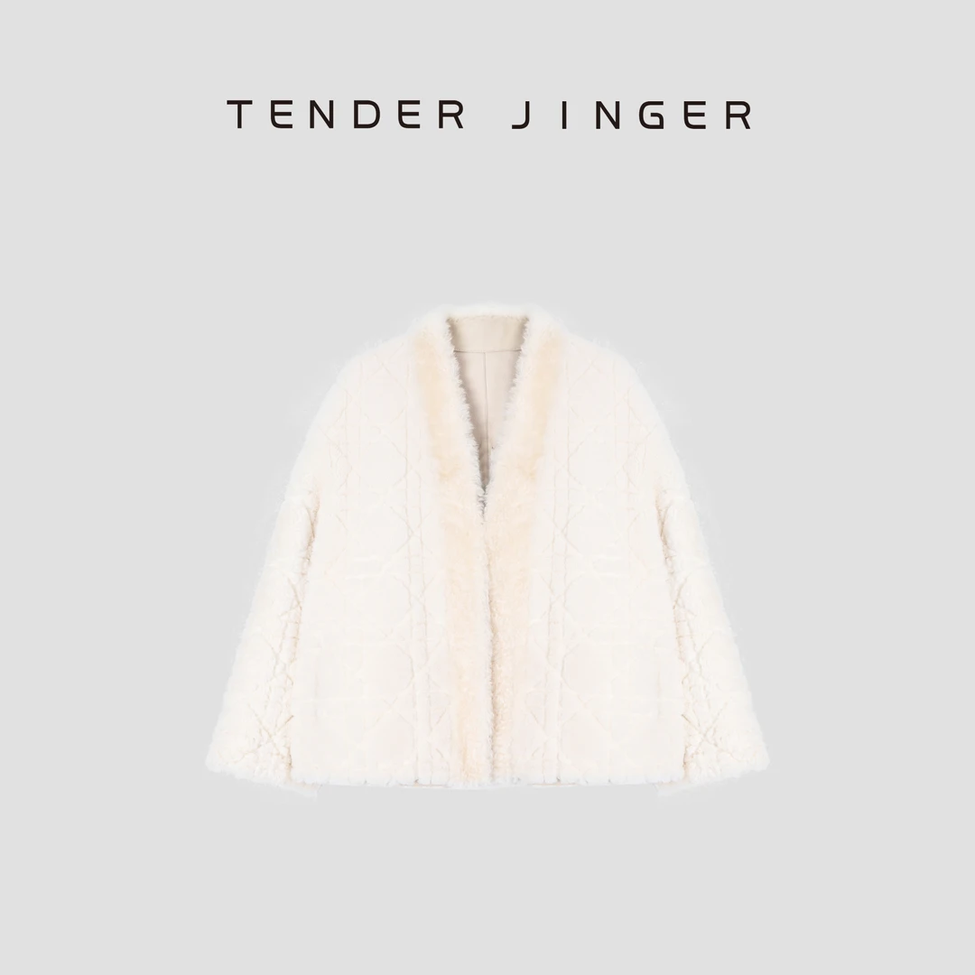 Tender Jinger【叠加拉贡】法国进口乐芙兰皮毛一体外套T54MYY50008