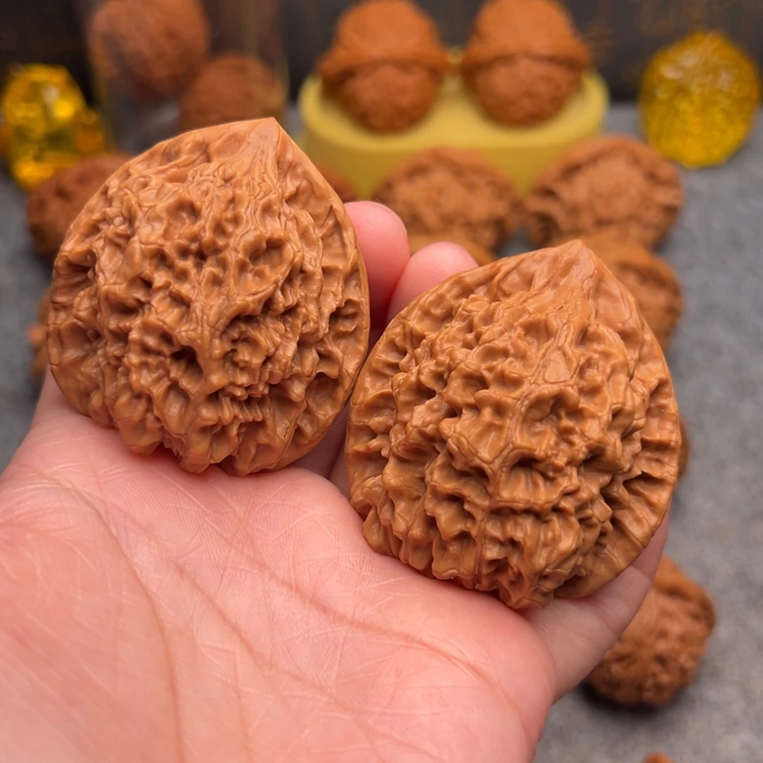 文玩核桃把件川*子精品官帽48重60克