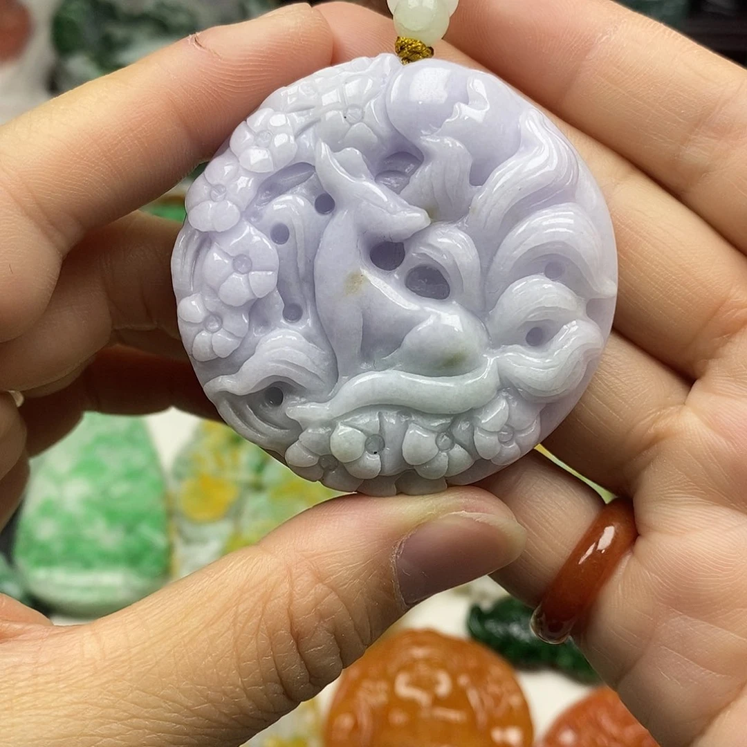 颈饰未镶嵌翡翠牌子