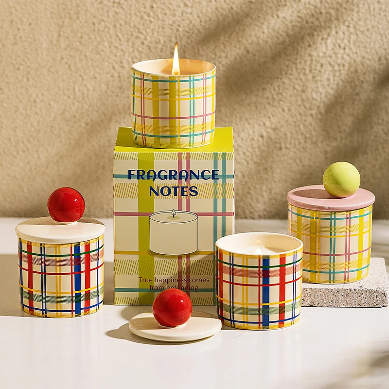 摩登主妇彩虹软糖香薰蜡烛大豆蜡香氛室内家用持久小众高级感礼盒