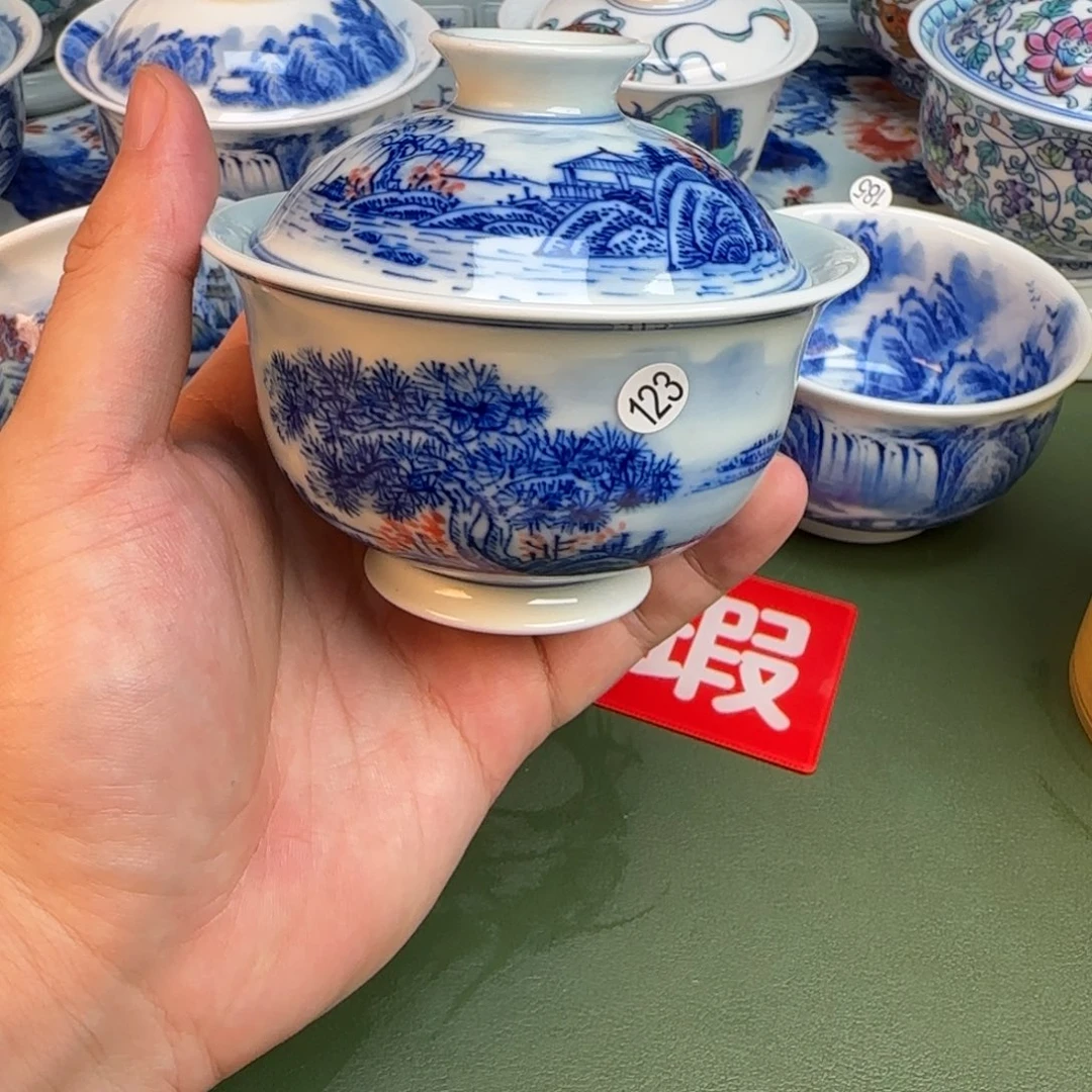 彦祖纯手工手绘茶具123