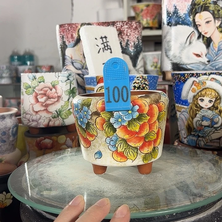 景德镇手绘花盆性价比超高