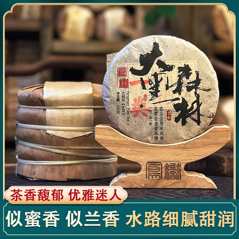 【大黑森林一类古树茶】生茶2022年倚邦系小叶种茶兰香馥郁口感甜润