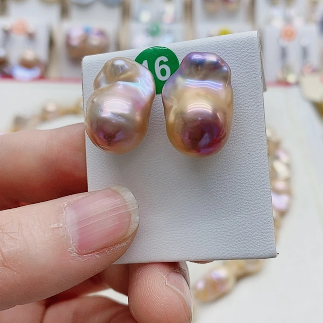 【闪购商品】淡水珍珠耳饰银S925镶嵌