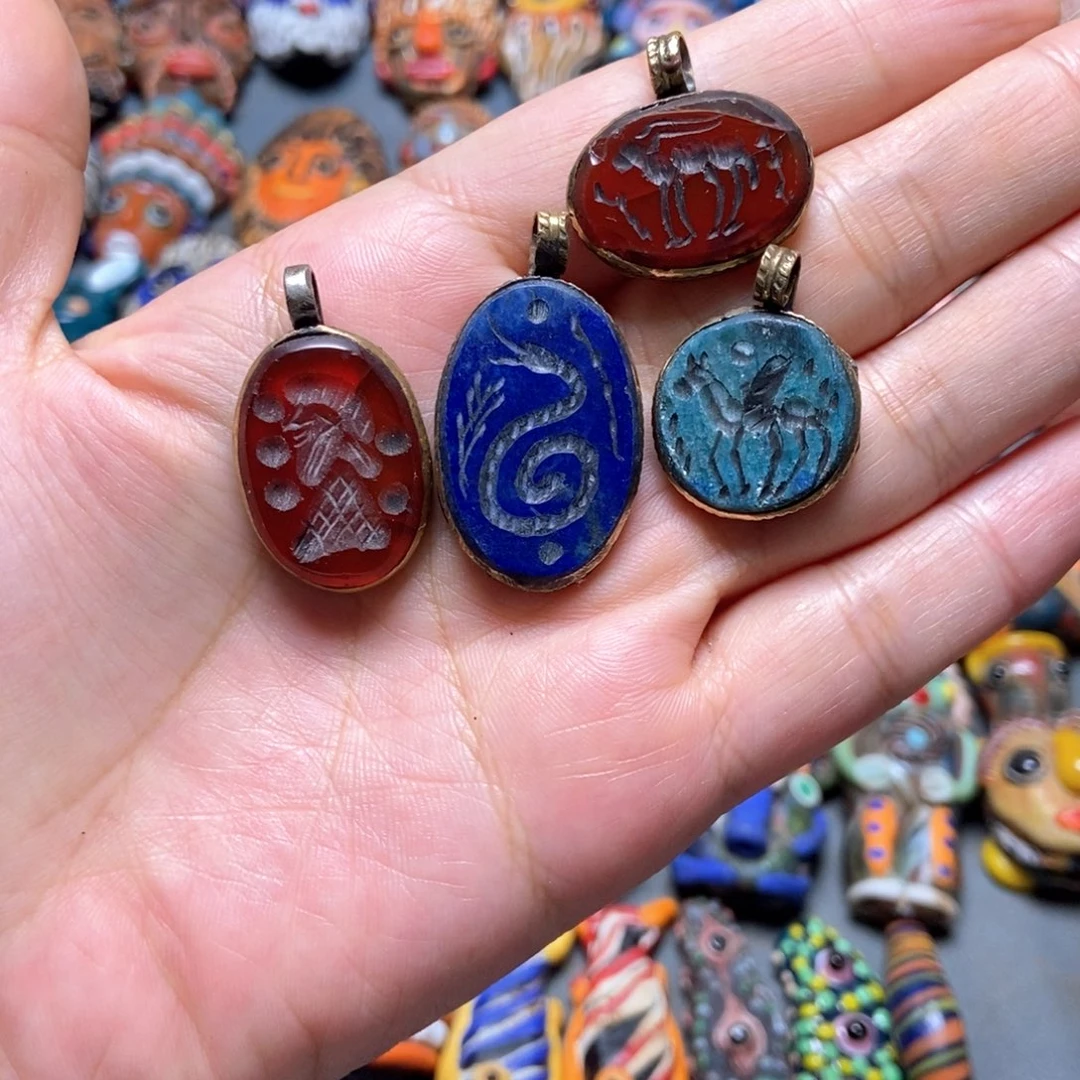 玻璃颈饰印度尼西亚印章一组可选