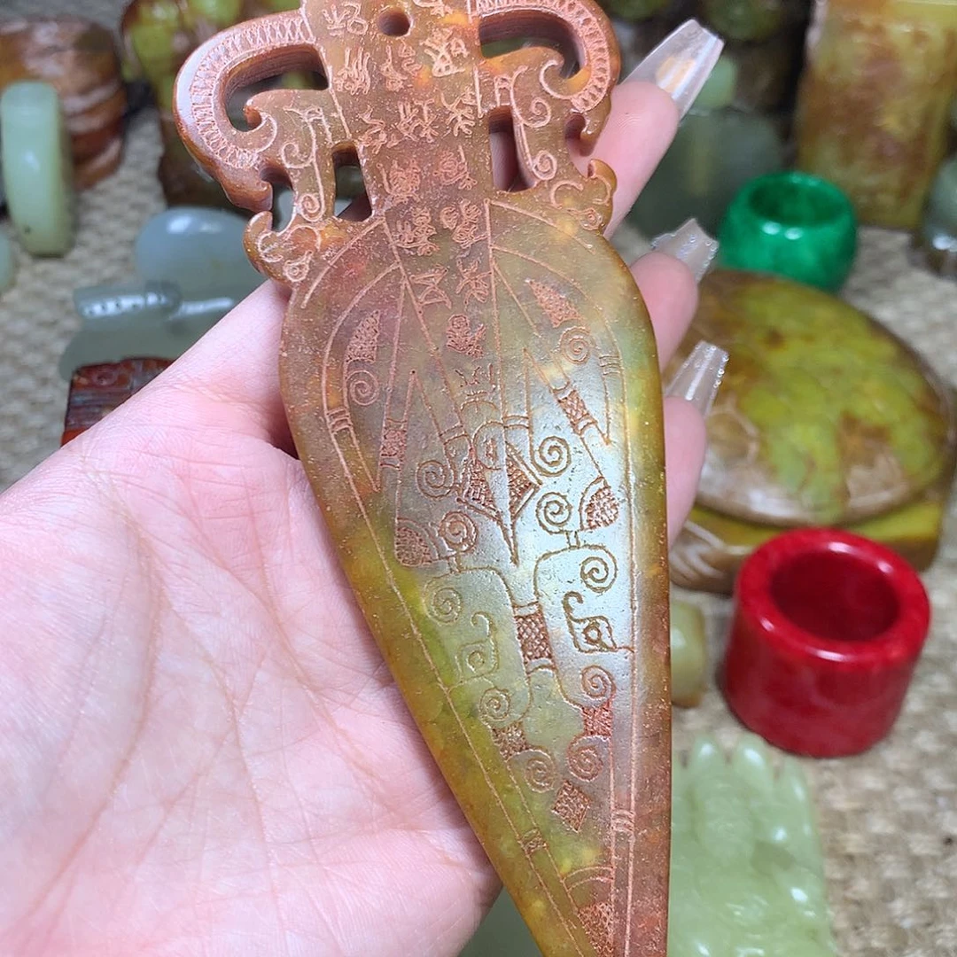 白玉菩提吊坠挂件