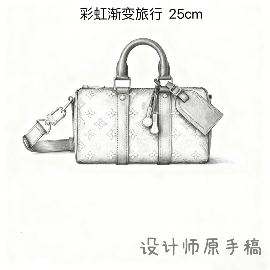 彩虹渐变 旅行 25cm【到货带原标】【带内标】单肩包@@1