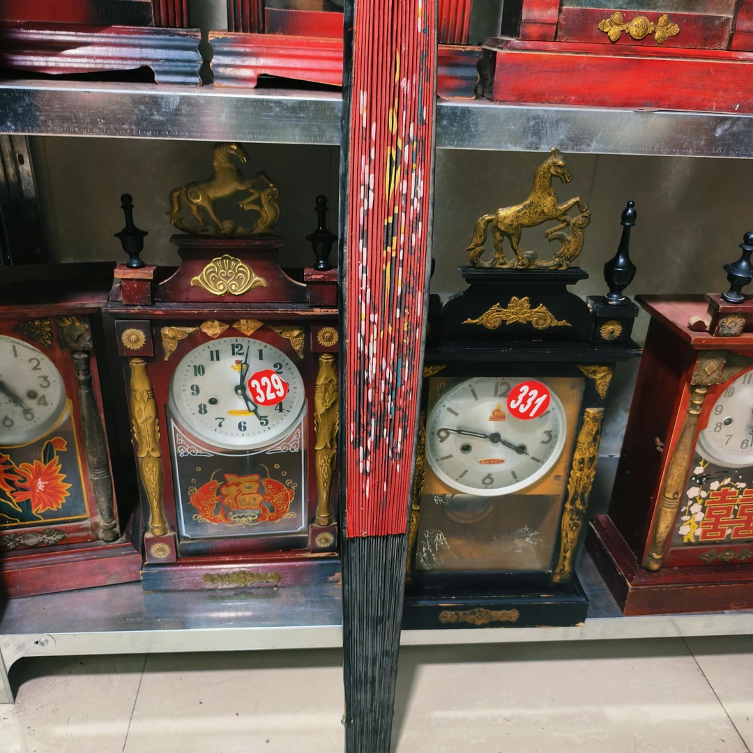 95寸方2.0螺钿满嵌太极道法自然折扇
