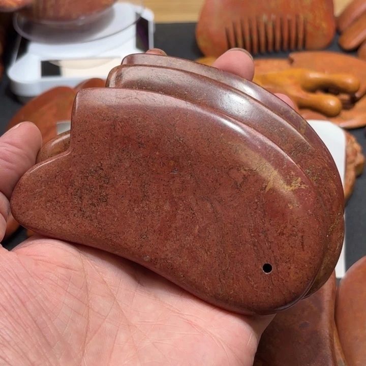 红砭石微瑕款刮痧板