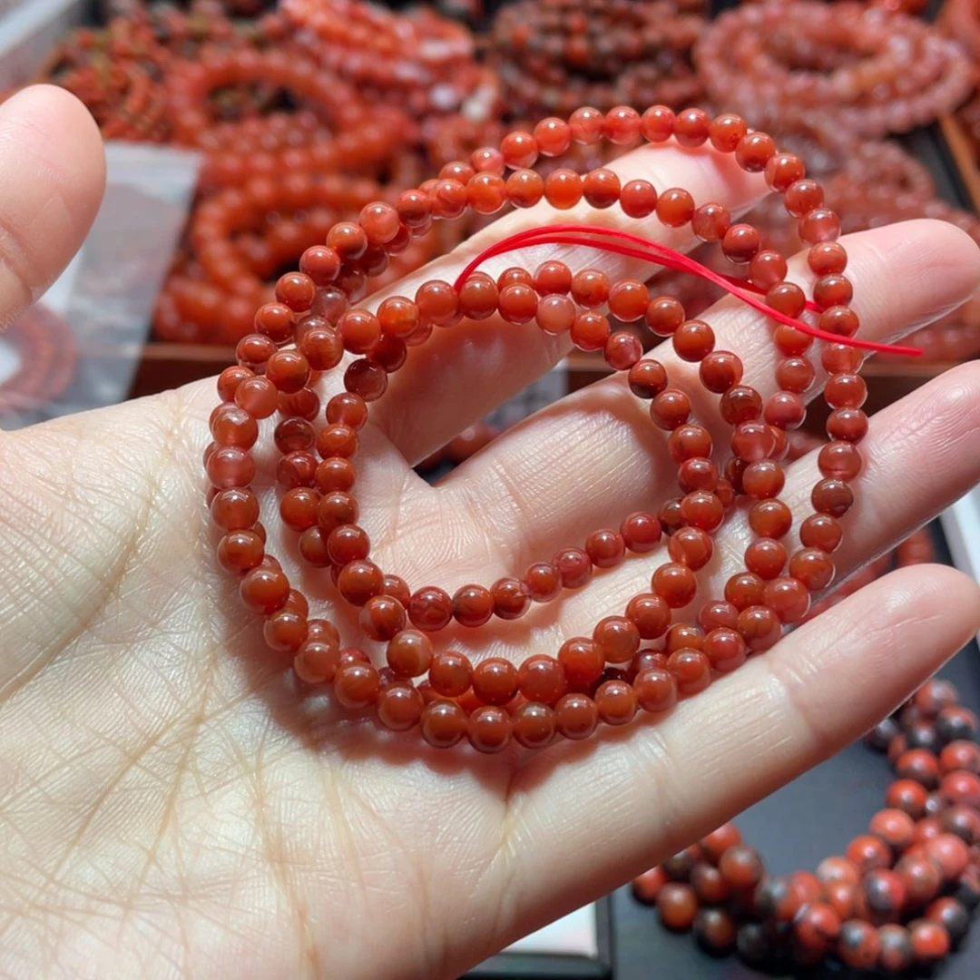 南红玛瑙手链未镶嵌