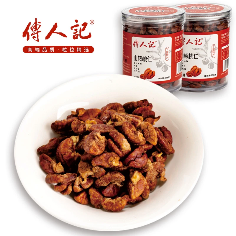 傅人記【宁国】少糖特大颗粒山核桃仁净含量416克分2罐装单罐208克