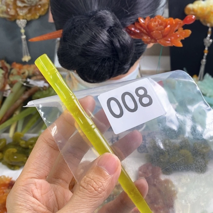 【闪购商品】岫玉发饰未镶嵌J*发簪