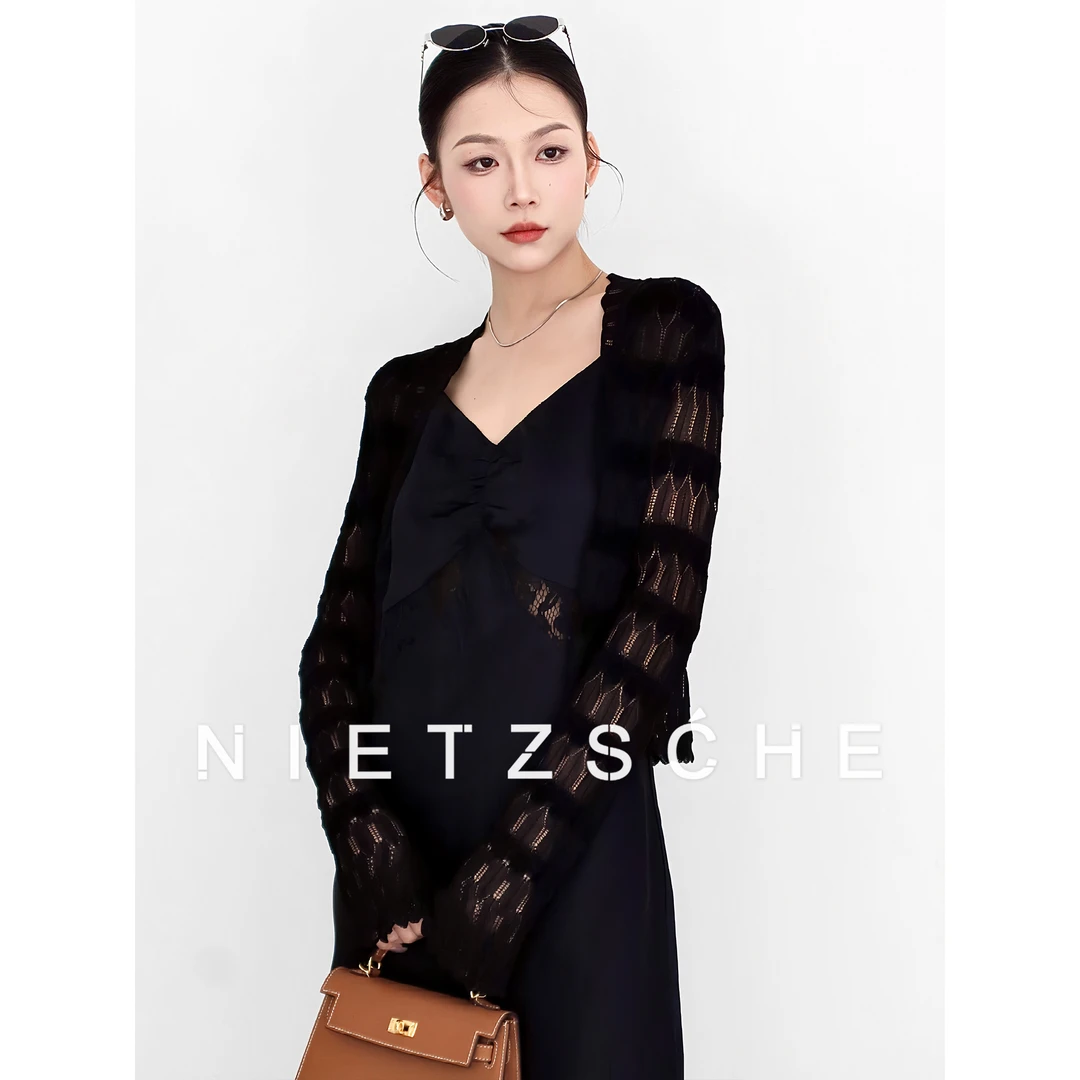 Nietzsche｜微醺｜防晒 工艺镂空防晒 显瘦！针织防晒外套开衫8007