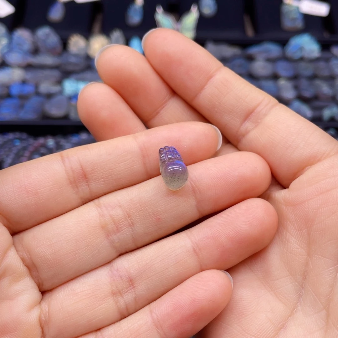 长石裸石未镶嵌冰*貔貅