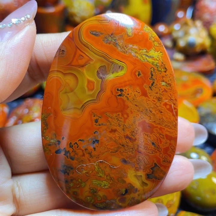 未镶嵌战国红手把玛瑙/玉髓