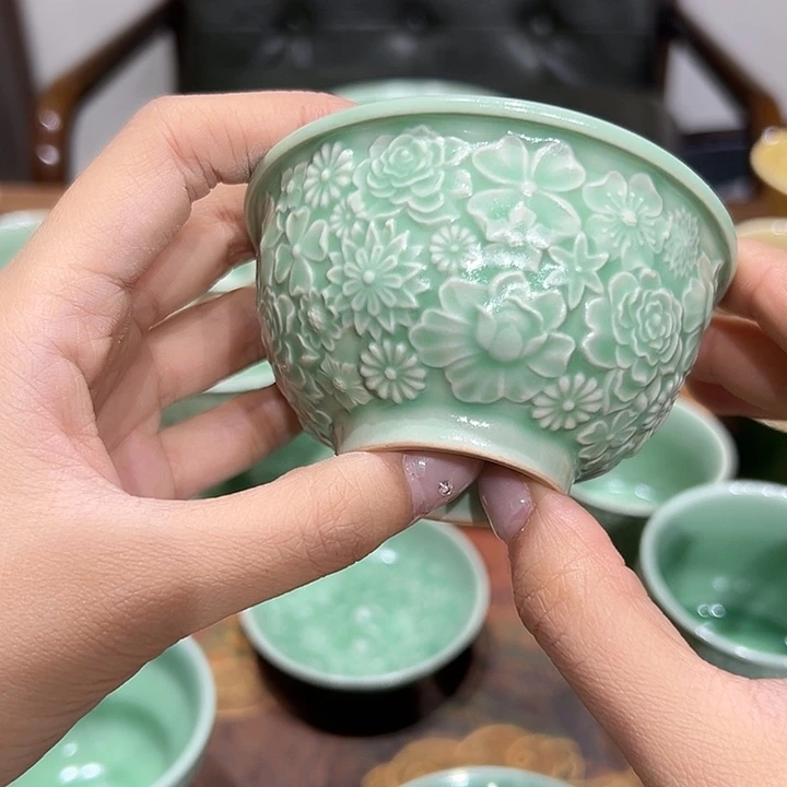 云间青瓷龙泉小米茶器