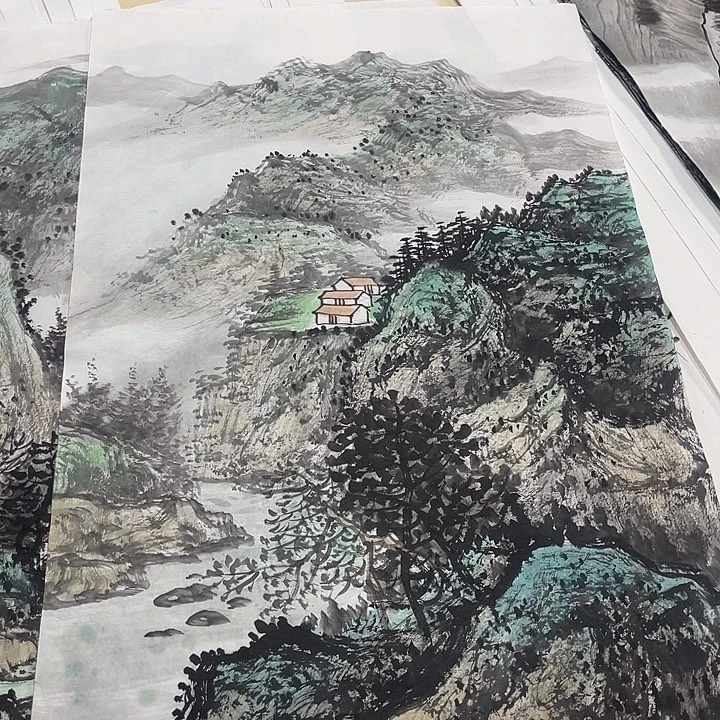 姜奇老师山水作品69×46