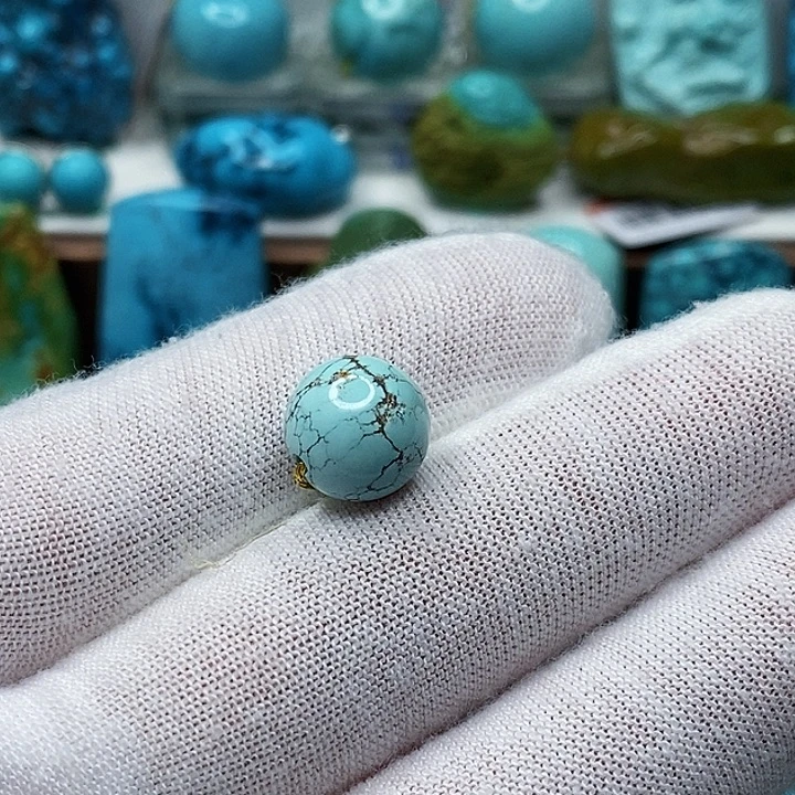 绿松石未镶嵌天然原矿 地大质检