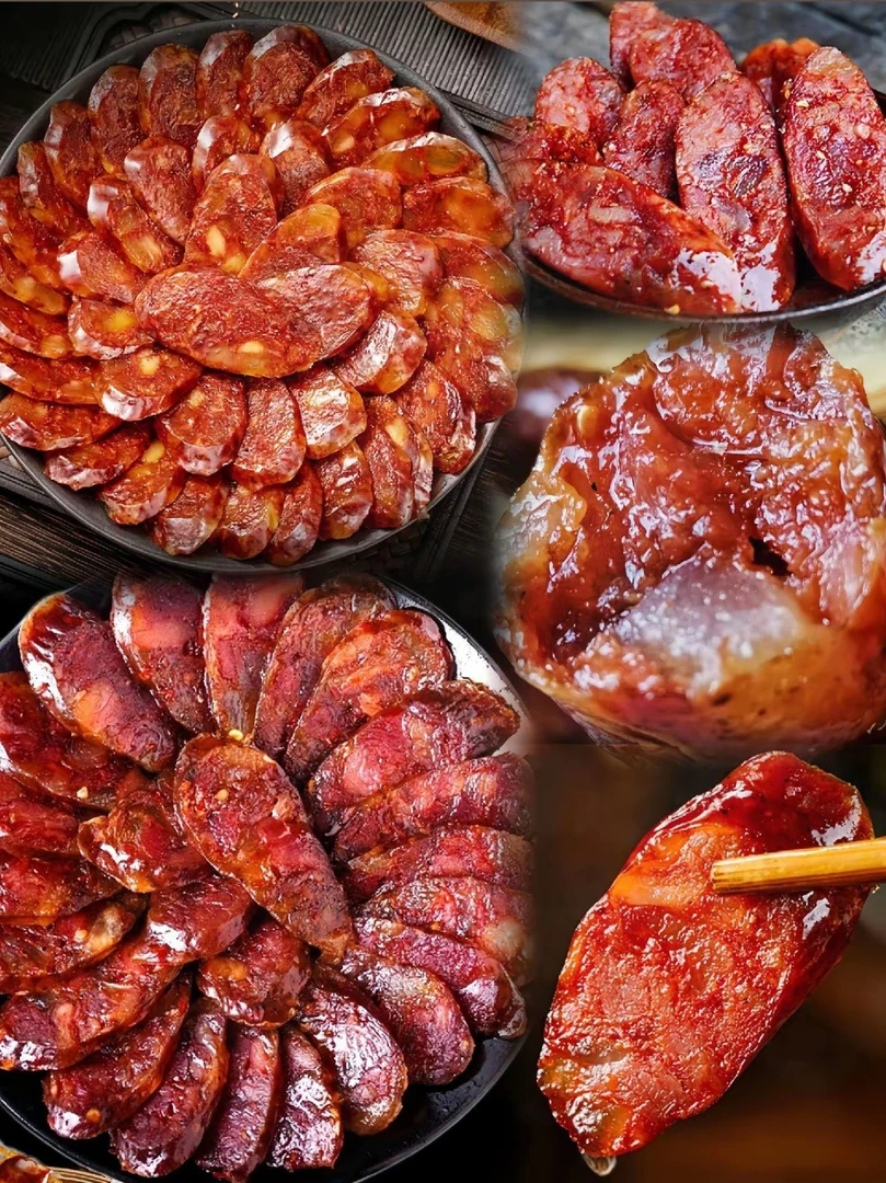 【花祠村】四川纯手工罐装香肠  自然风干