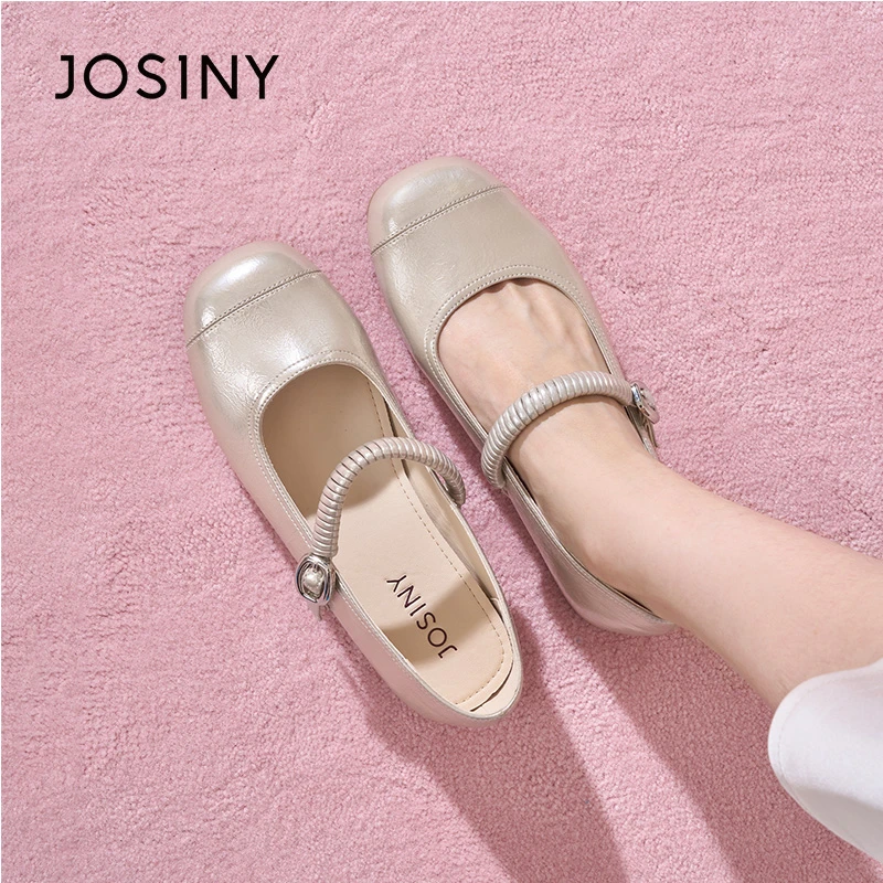 卓诗尼法式小单鞋女平底2025年秋季新款软底配裙子绝美玛丽珍女鞋