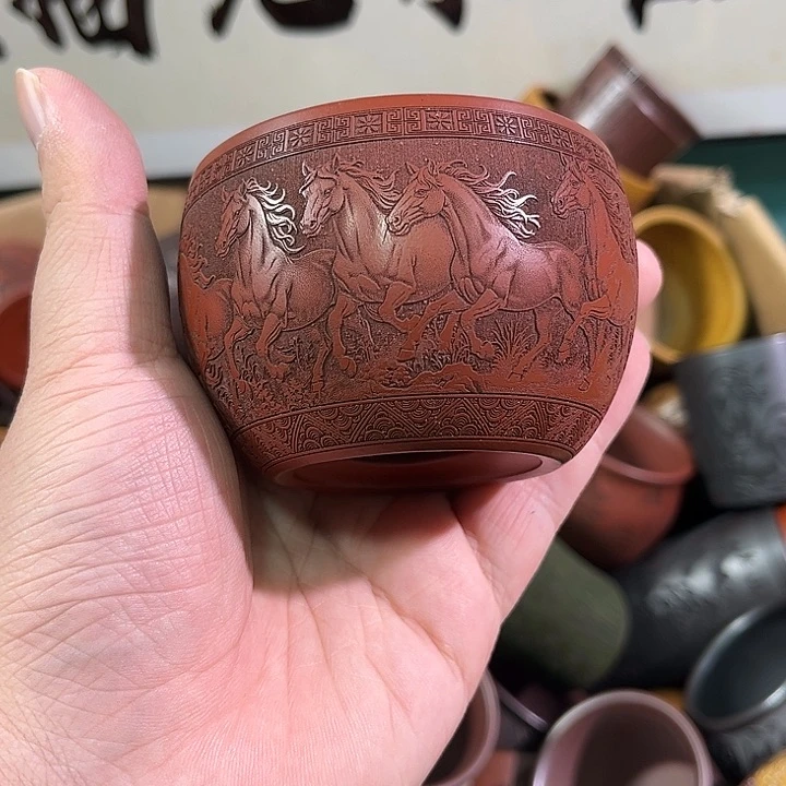 茶杯紫砂全手工紫砂主人杯