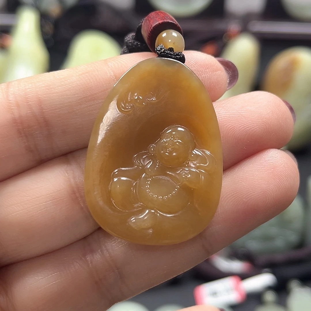 和田玉（糖玉）未镶嵌吊坠(不含链)