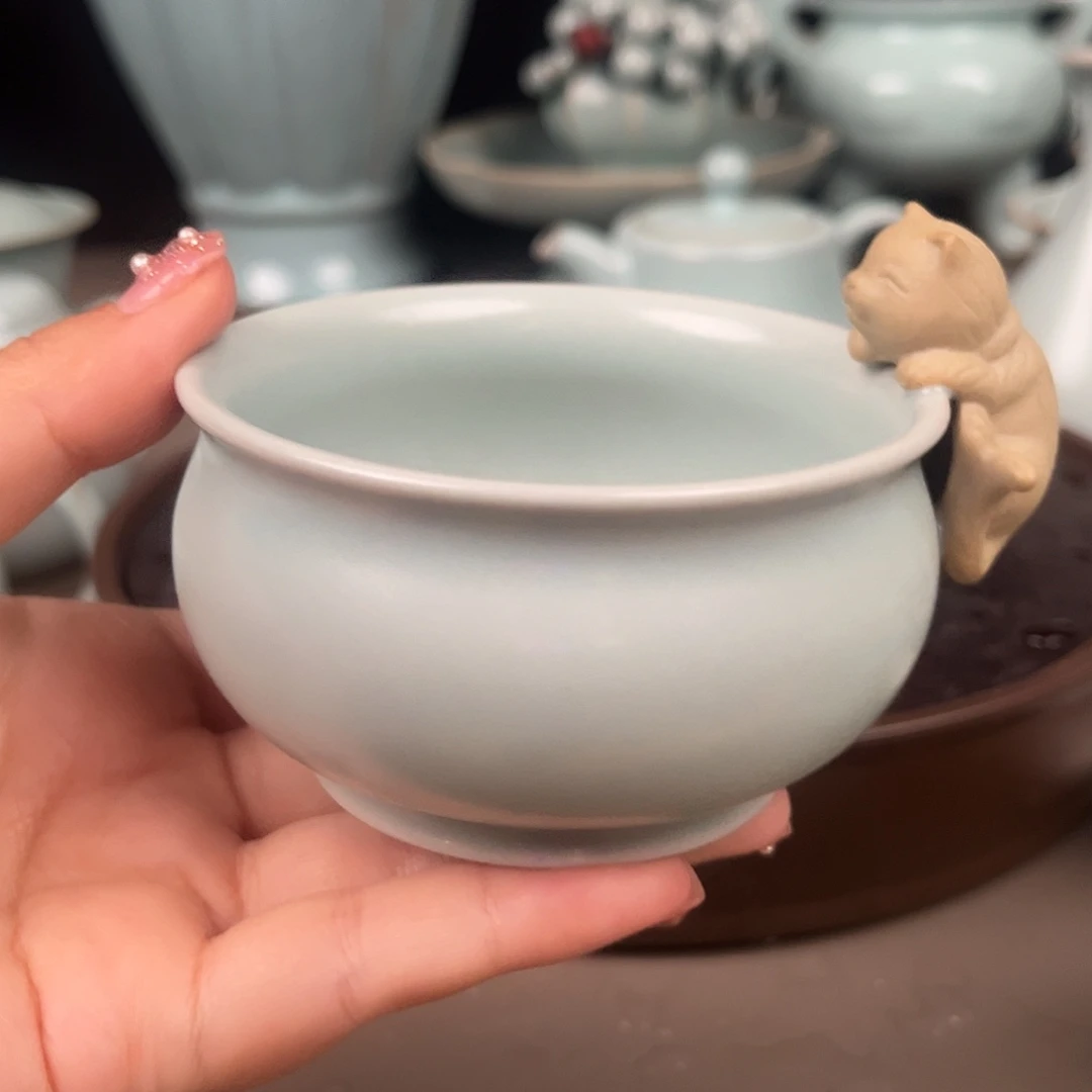 仿古釉全品缸杯原矿