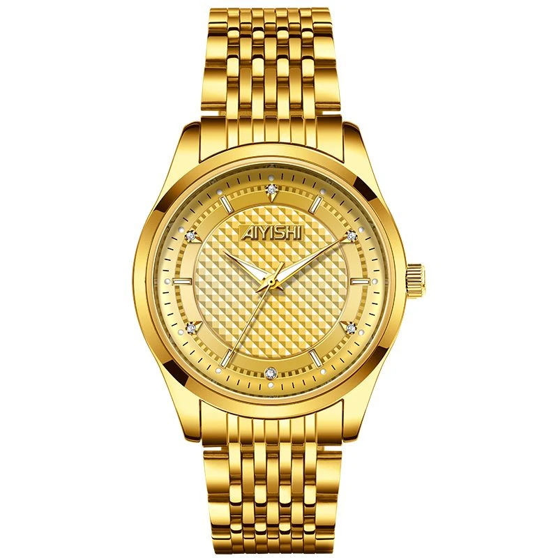 【万达专柜直发】瑞土高奢定制金骑士男女同腕表2062