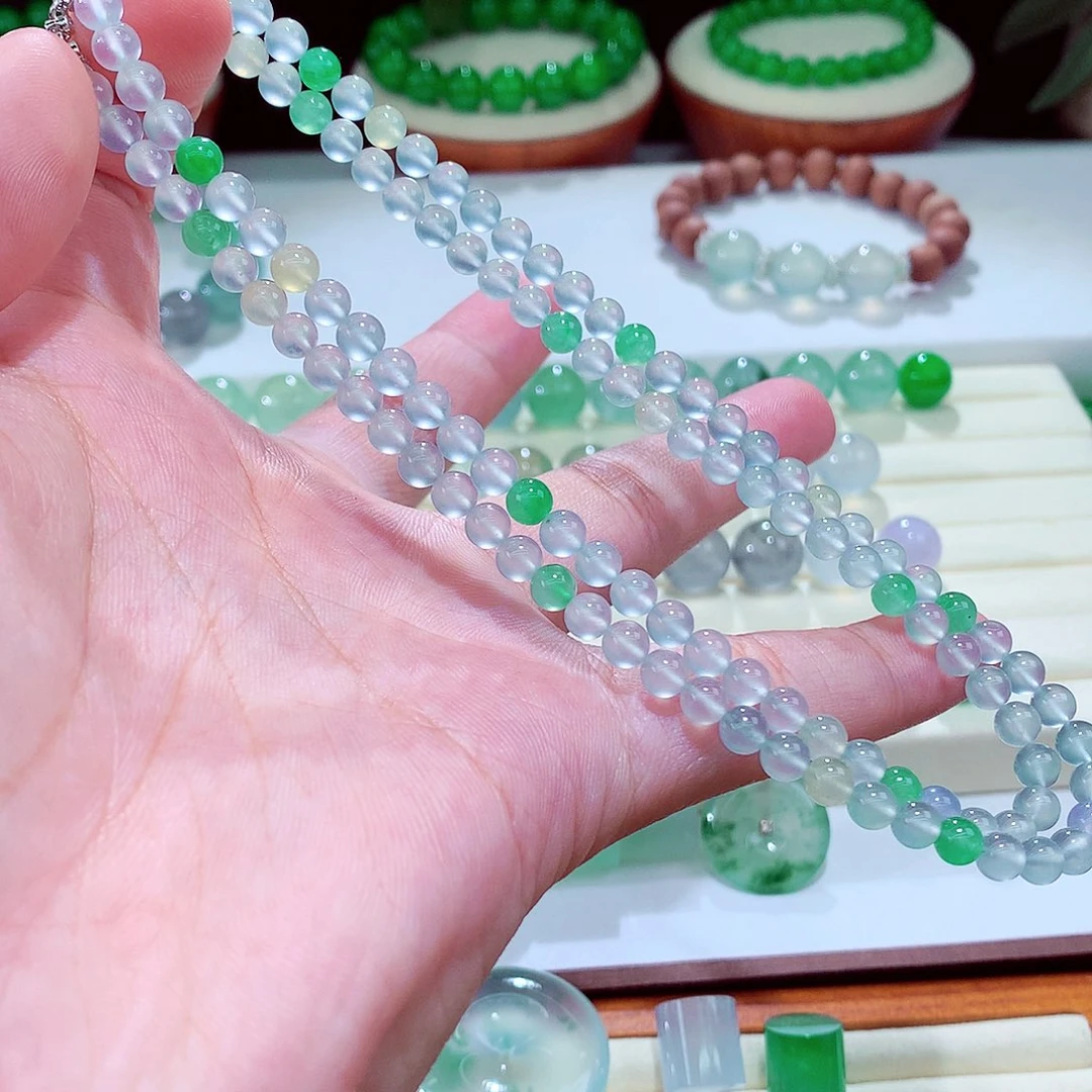 未镶嵌手链翡翠卡5玻璃种