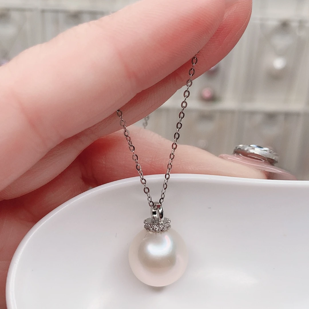合金淡水珍珠吊坠(赠链)
