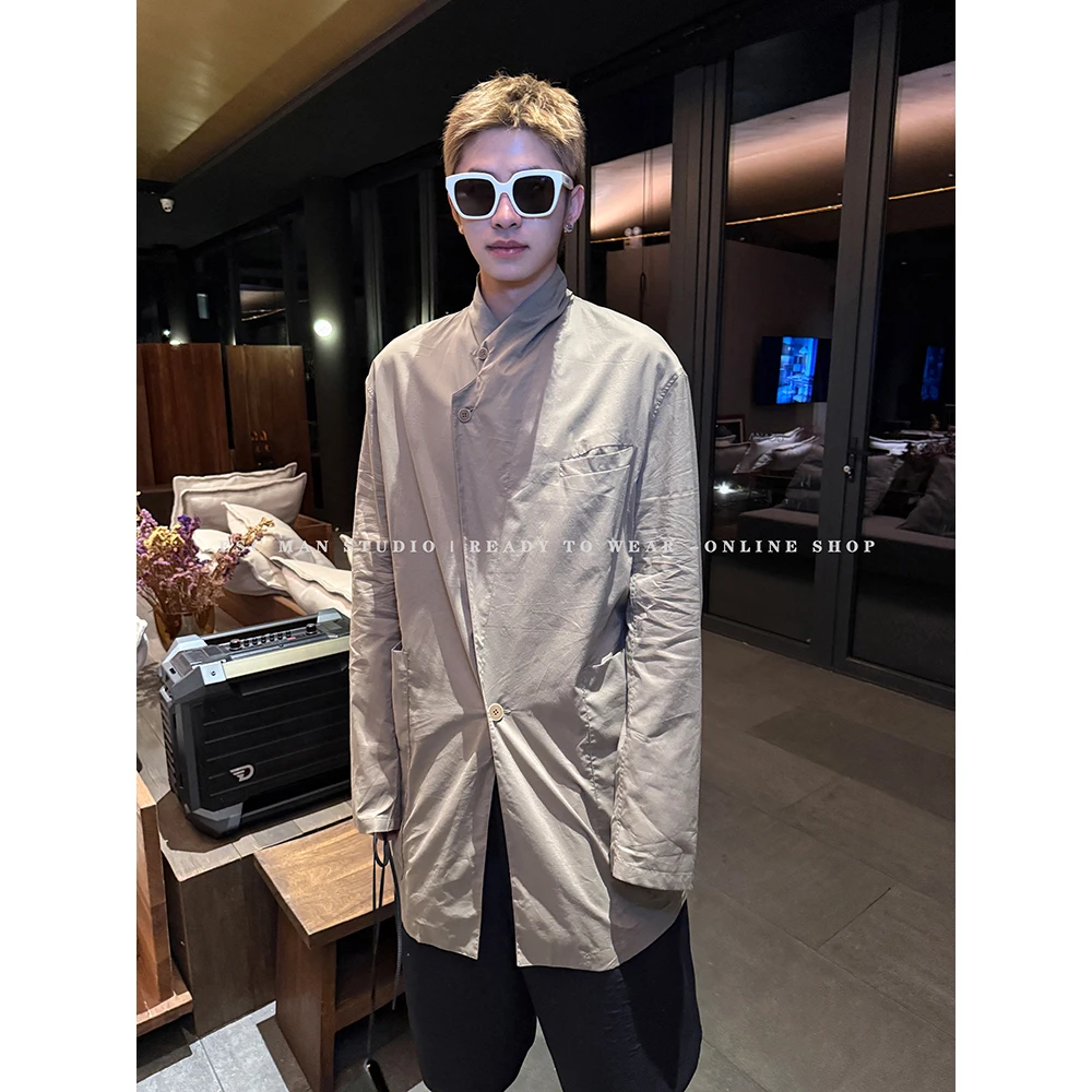 ESC MAN STUDIO/自留款 是休闲衬衫上衣也是棉纱夏日西装防晒衣