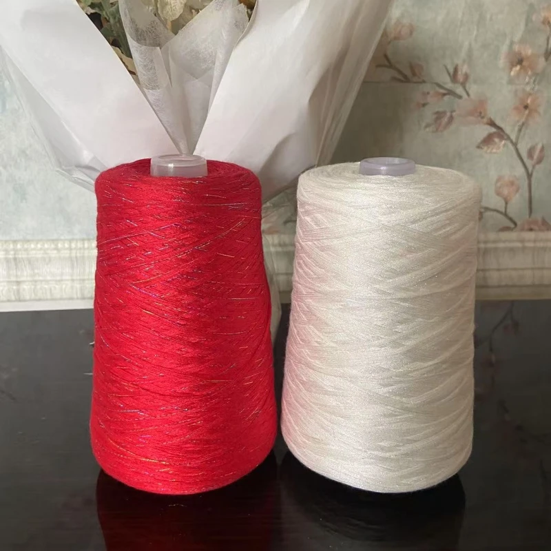 (一桶一斤）桑蚕丝莱赛尔丝光棉线手工编织短袖宝宝毛衣夏季线天丝