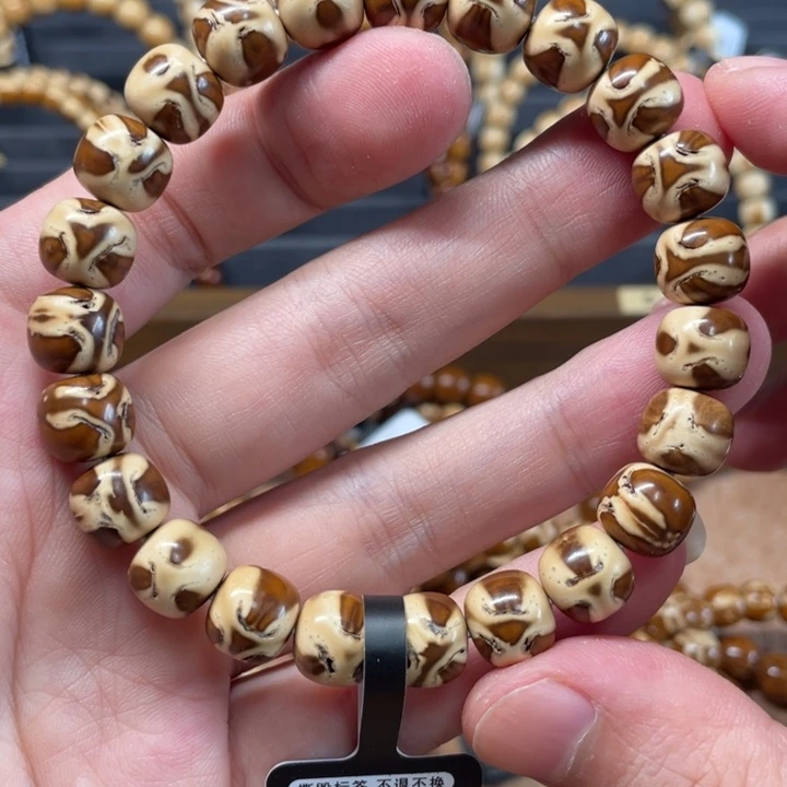 紫金鼠吊坠实心紫金鼠手串10鬼脸