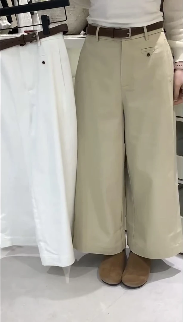 【九分裤】百搭休闲阔腿裤