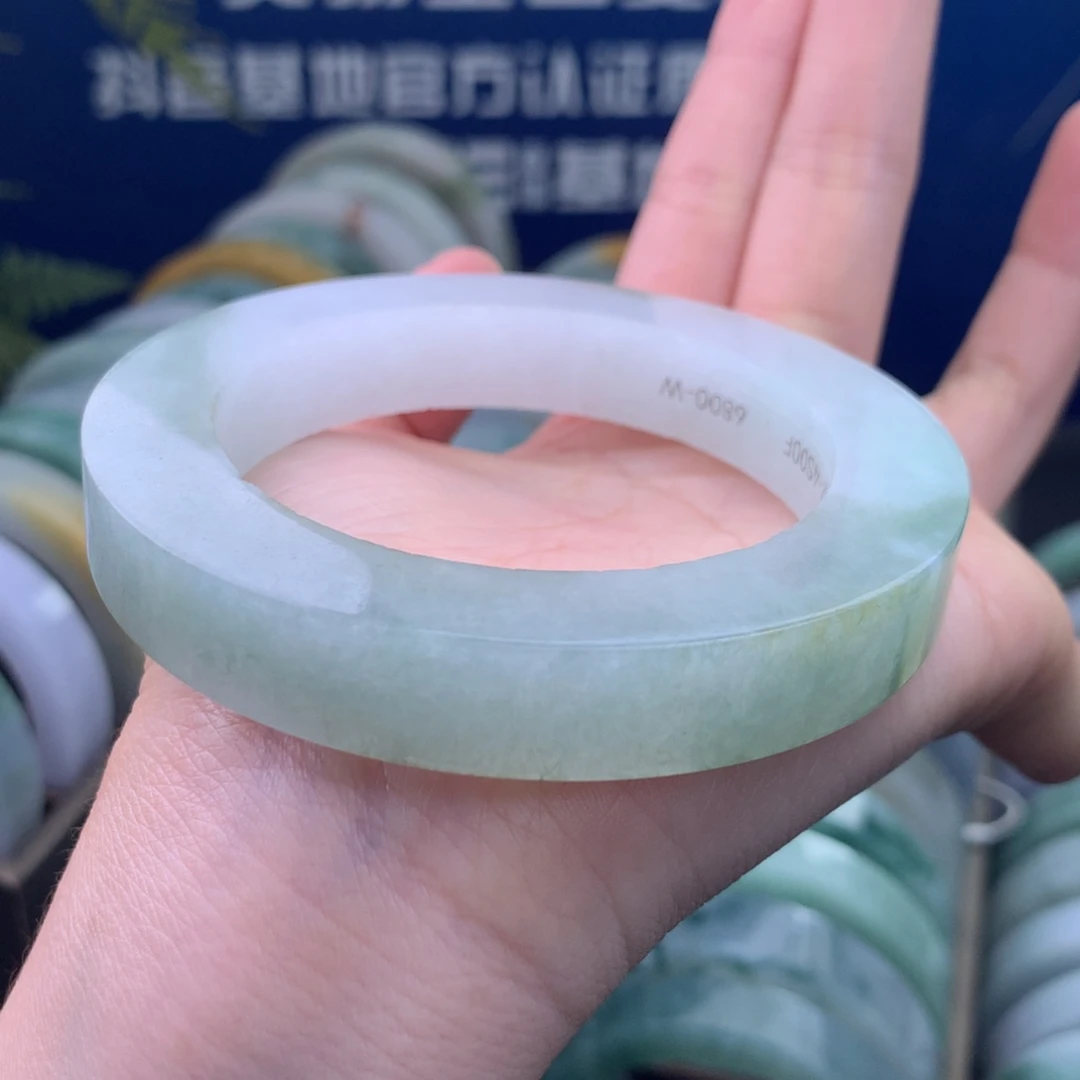 定制翡翠未镶嵌手镯定制不退不换