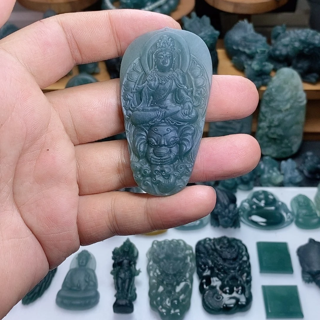 定制翡翠未镶嵌普贤