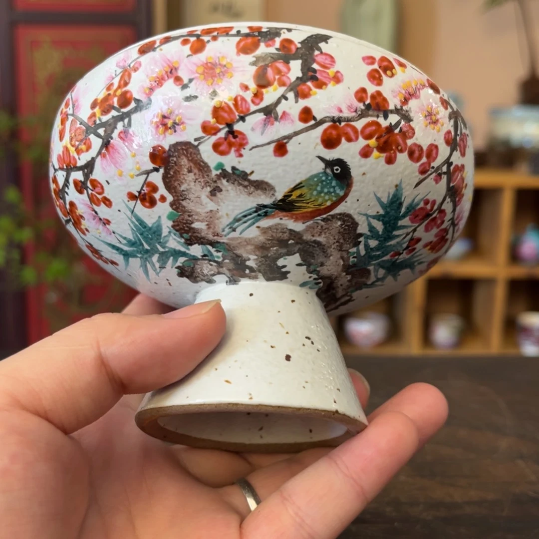柴烧手工手绘陶瓷