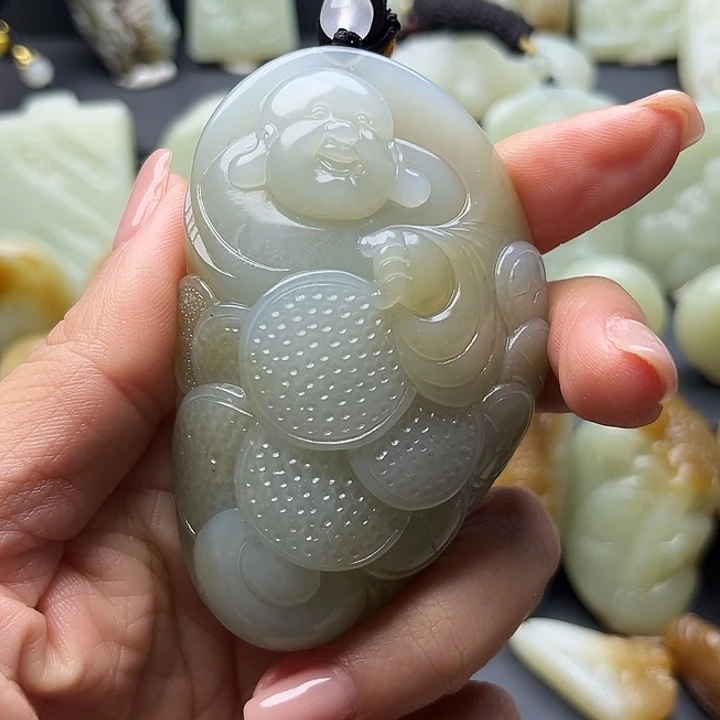 和田玉（糖玉）未镶嵌颈饰